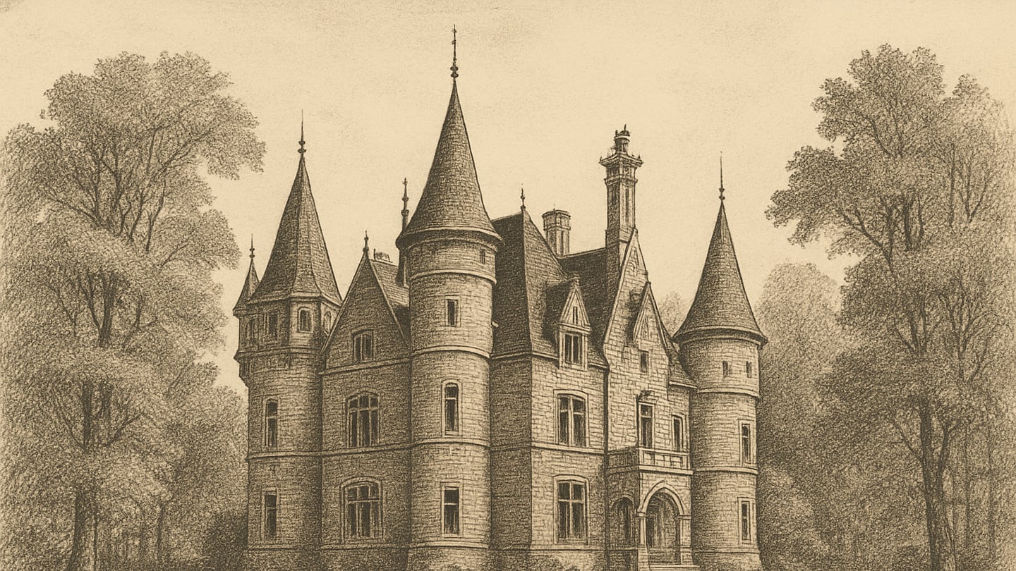 Cesvaine — litogrāfija