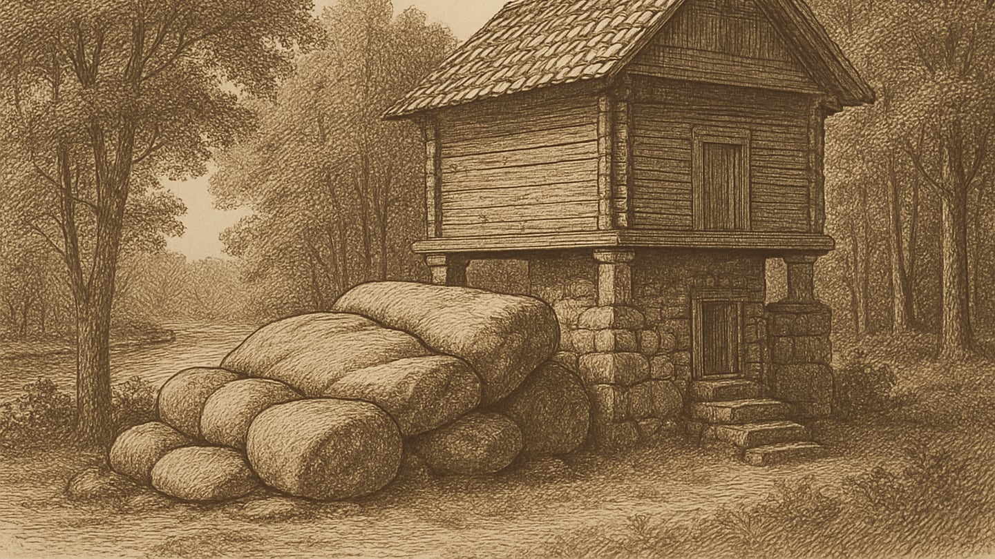 Lielvārde — litogrāfija