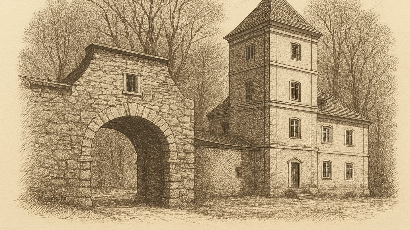 Priekule — litogrāfija