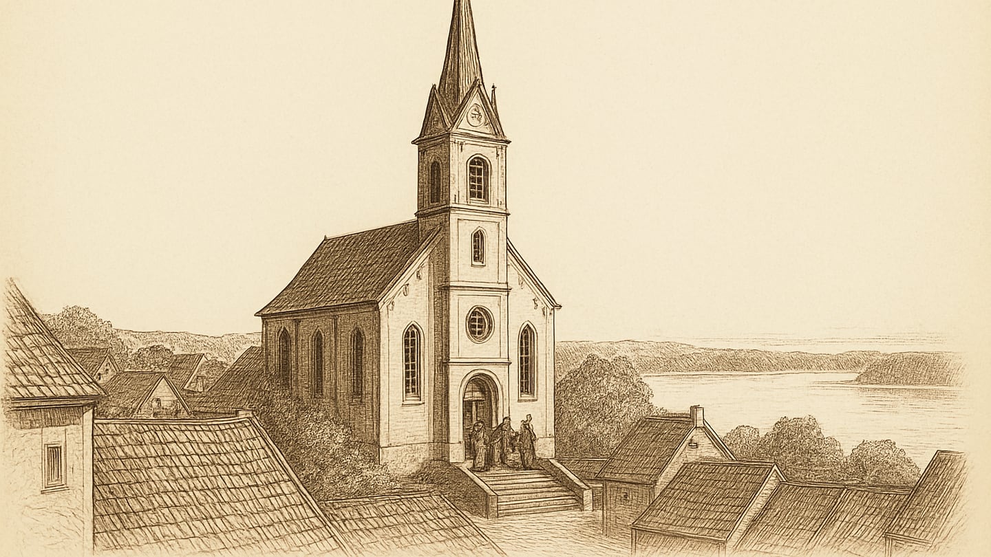 Saldus — litogrāfija